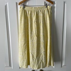 Nine West Yellow Skirt Size Large